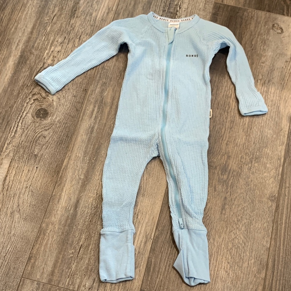 Bonds Sky Blue Kids Footie One Piece